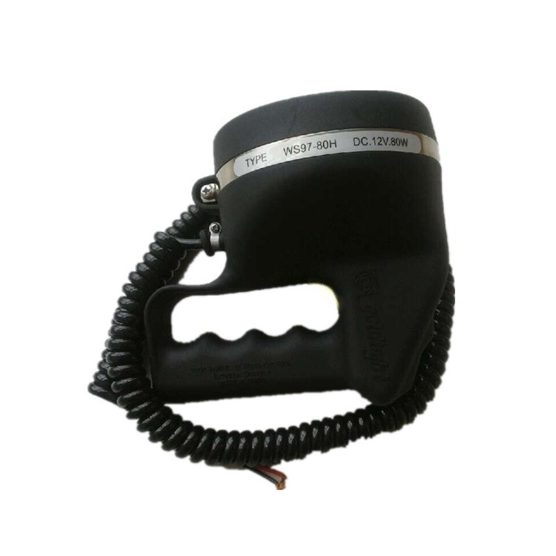 WS97-80gH救生艇搜索灯 12V 80W YUQIN于勤船用探照灯图片