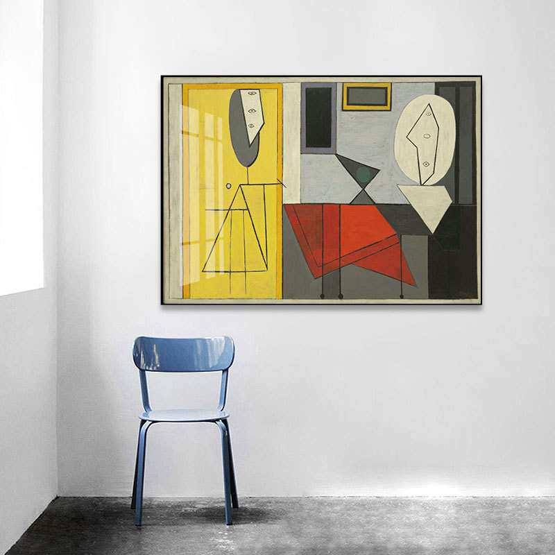 毕加索装饰画后现代抽象大师作品艺术挂画轻奢客厅书房儿童房壁画