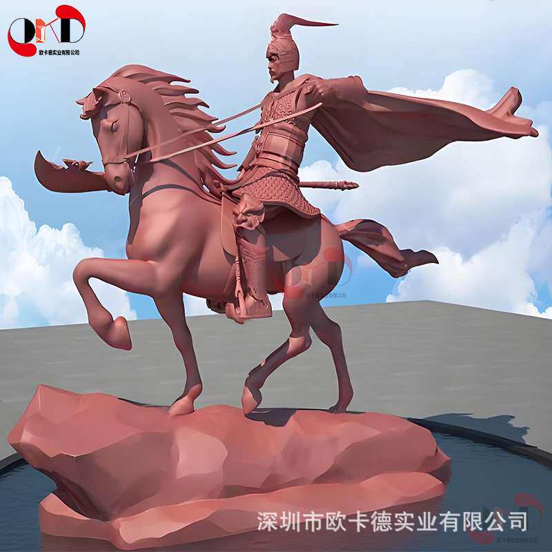 玻璃钢大型仿真白马雕塑户外动物模型手绘庭院园林景观装饰摆件
