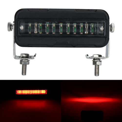 一字灯红光/蓝光警示灯边界灯叉车区域LED灯12-24V防水倒车安全灯