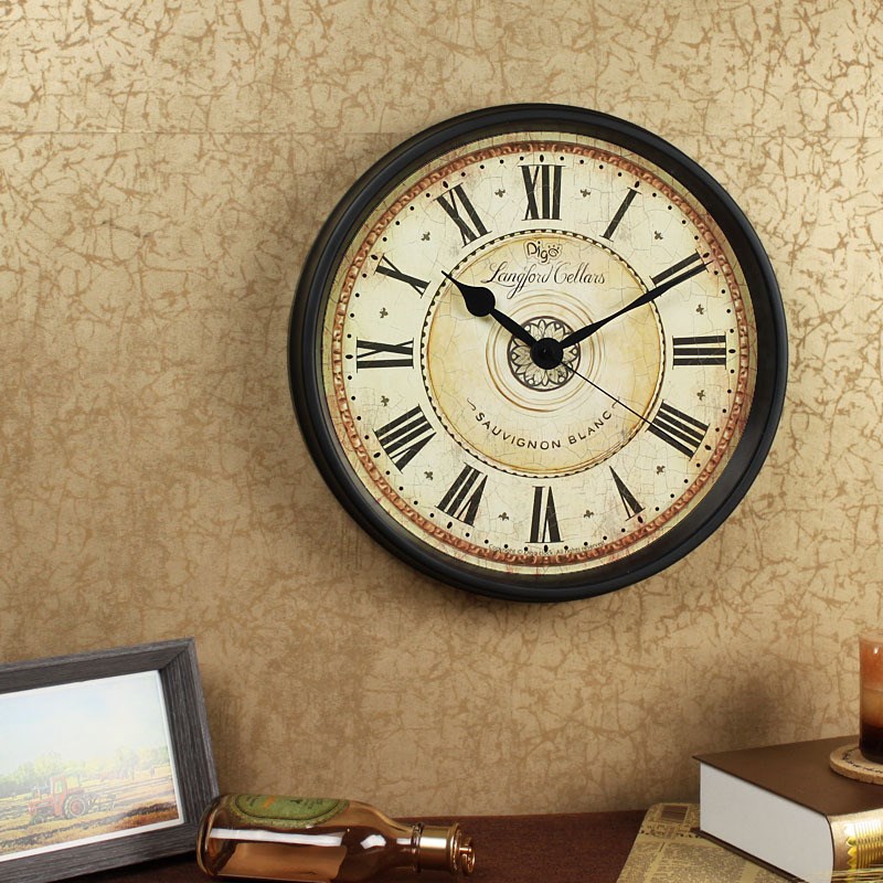 digo挂钟创意复古美式金属P钟表clock