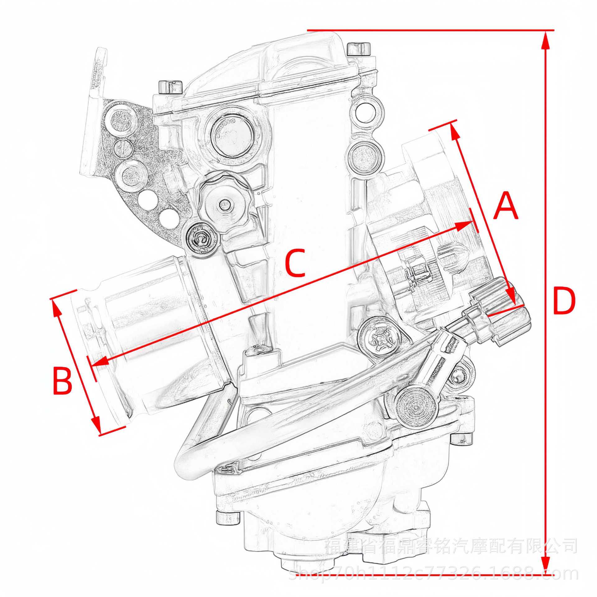 28mmFCR化油器FCR28适用于110cc-150cc的摩托车越野车