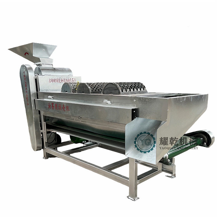 茶油果剥壳机新型2000斤青木梓脱壳分离机全套茶果剥皮去壳设备