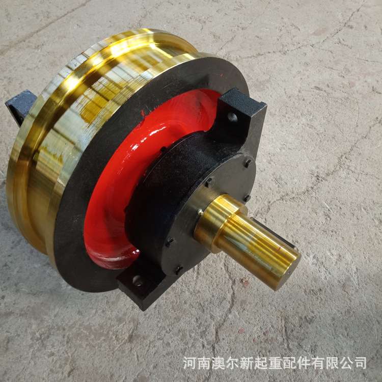 厂家供应 55号铸钢行车车轮组 直径700×160天车小车车轮组