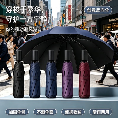 【超大号12骨】加大加厚折叠防暴雨伞三人晴雨两用防晒遮阳伞wy
