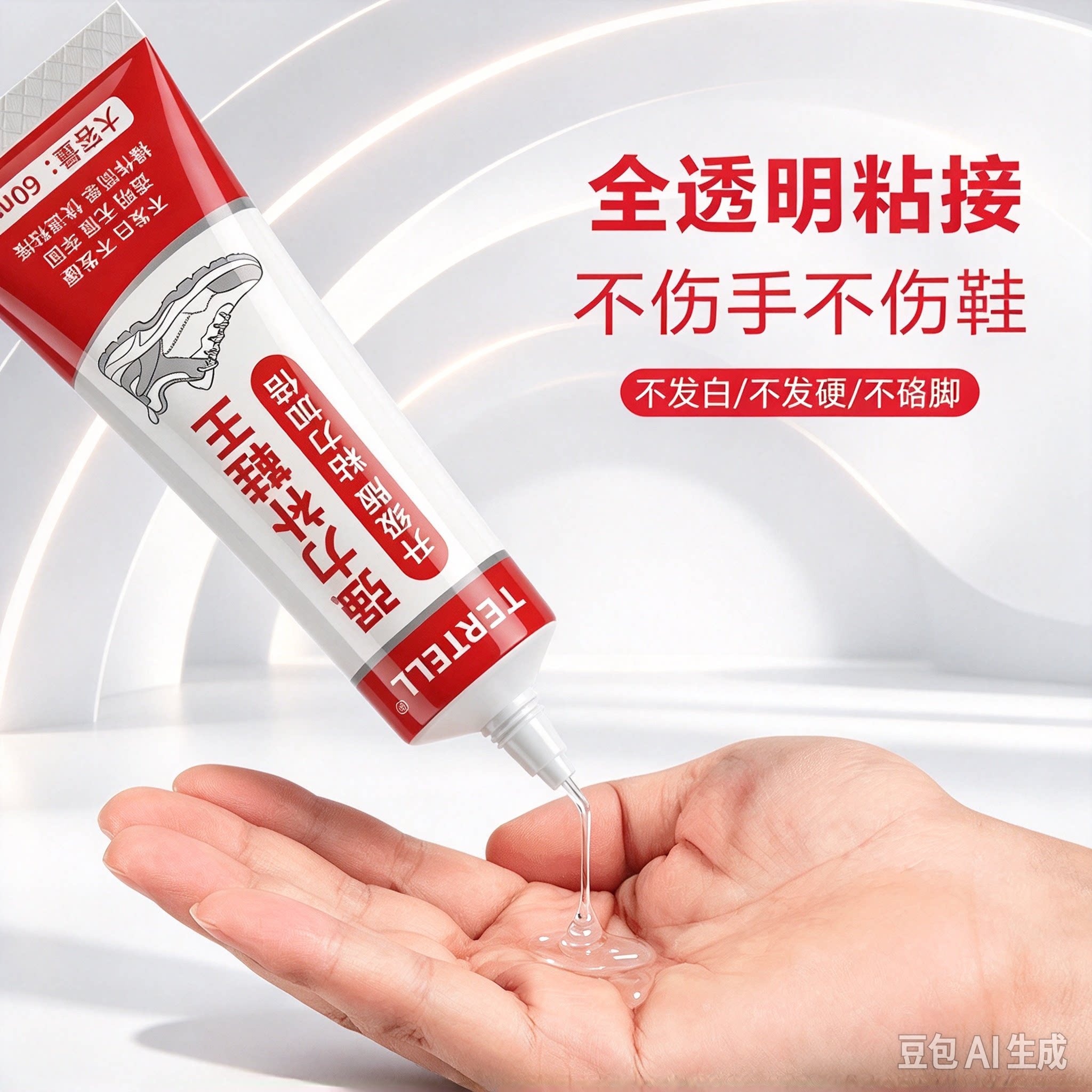 强力粘鞋新款开学学生运动鞋强力修复粘接开胶脱胶PVC补鞋胶wy