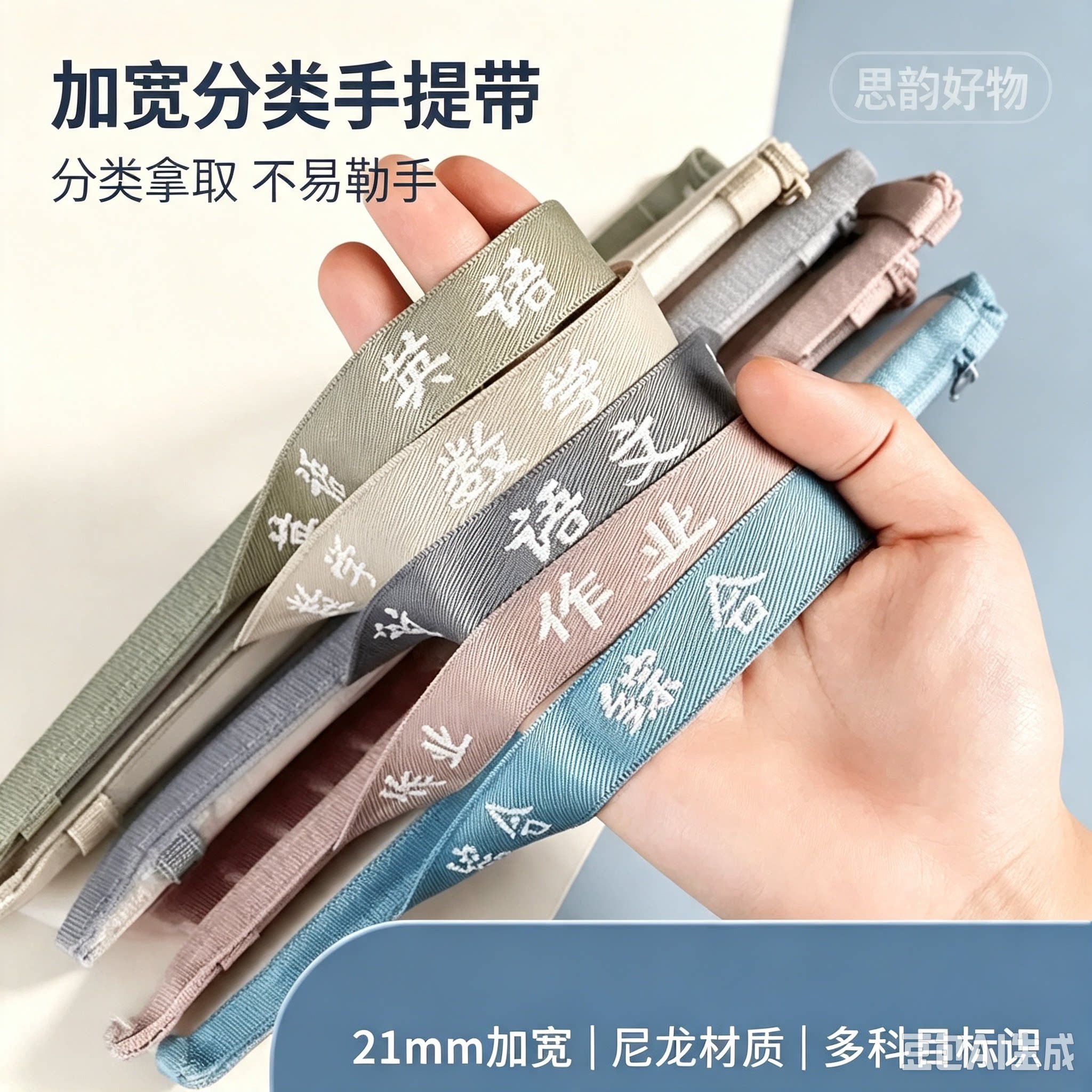 A4双层尼龙网纱文件袋科目袋分科袋分类袋学生试卷透明收纳袋SH2