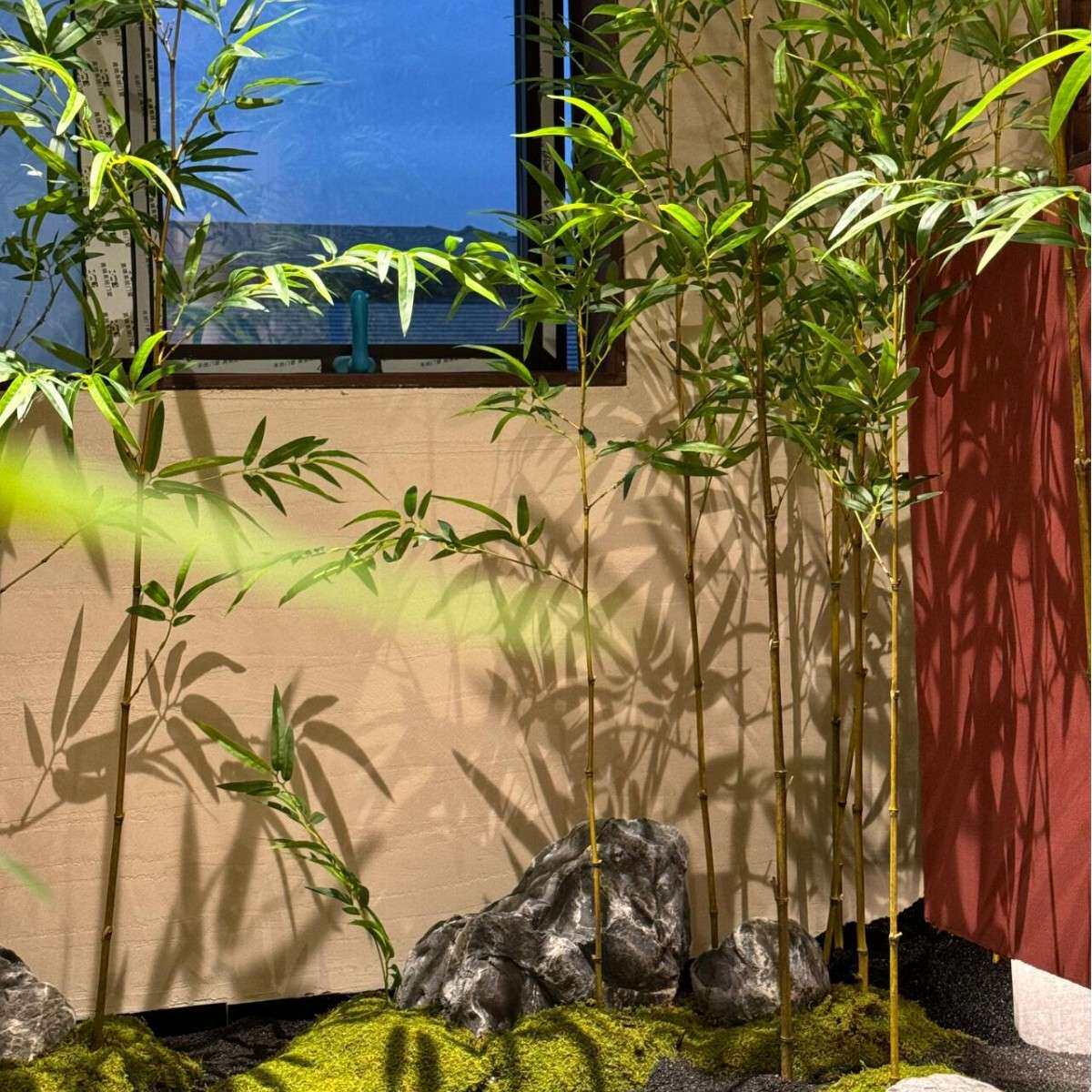 仿真竹子造景室内景观新中式绿植盆景庭院酒店隔断假植物装饰摆件