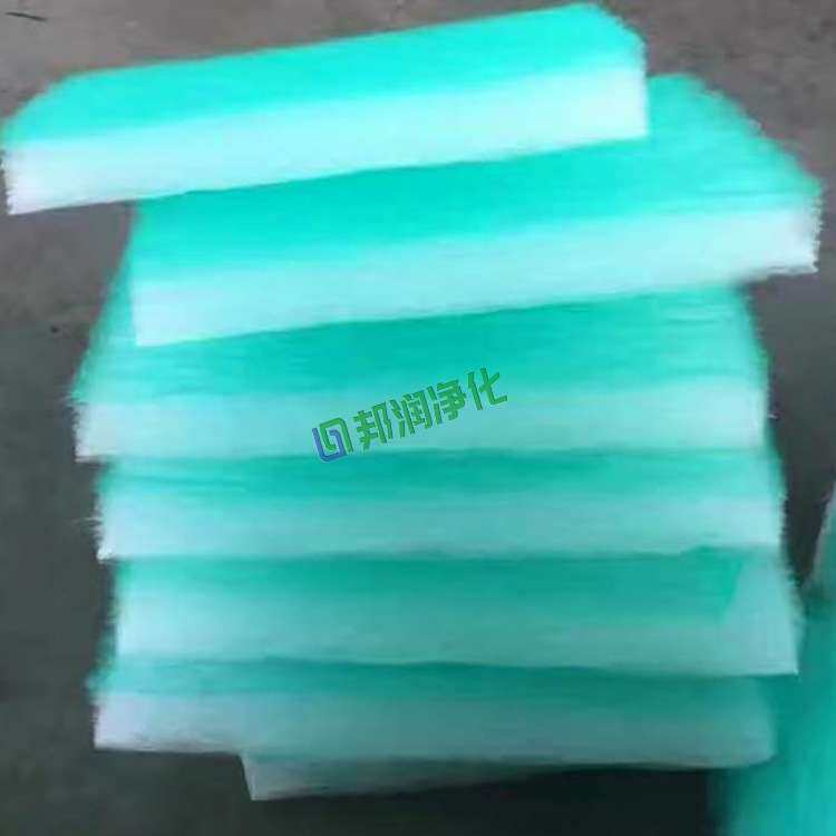 滤棉厂家油漆漆雾过滤棉玻璃纤维棉阻漆网地棉玻纤毡绿 新款绿白
