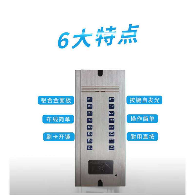 N+1智能非可视楼宇门对讲系统楼宇对讲主机老式楼道门电话单元门