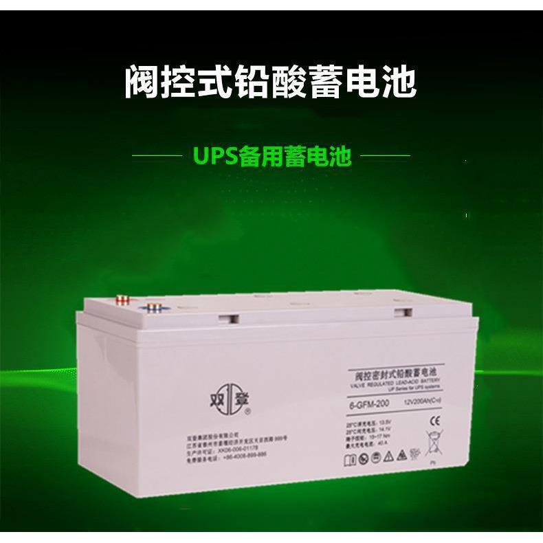双登蓄电池12V200AH 铅酸免维护蓄电池6-GFM-200太阳能路灯蓄电池
