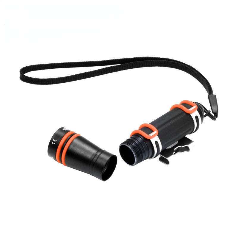 奥瞳潜水手电D1A深潜浮潜用LED强光灯小型迷你潜水手电筒