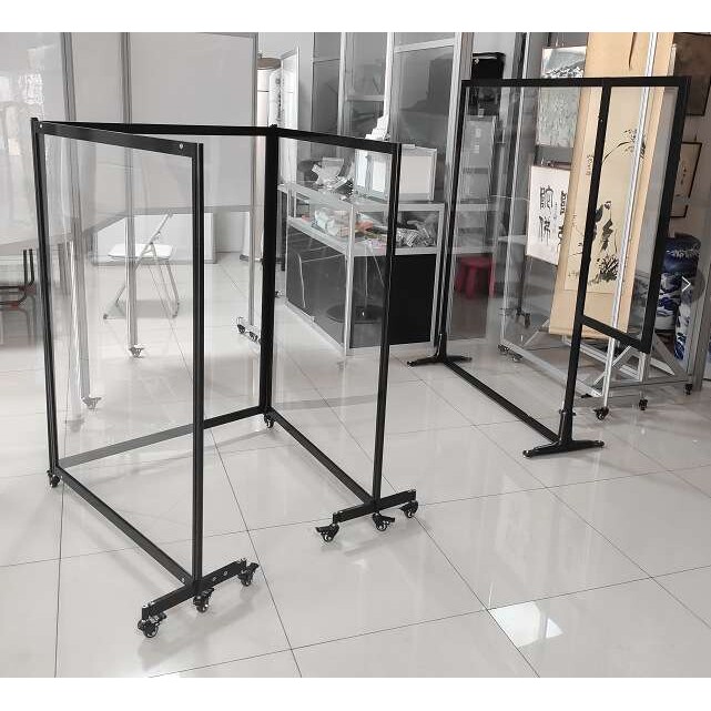 家具移动办公屏风隔断 出口役情亚克力活动隔间可移动展架 易拆装