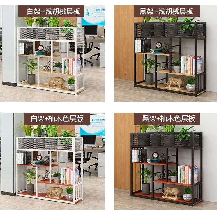 玄关隔断置物架铁艺办公室书架展示架落地花架子火锅店餐厅网红