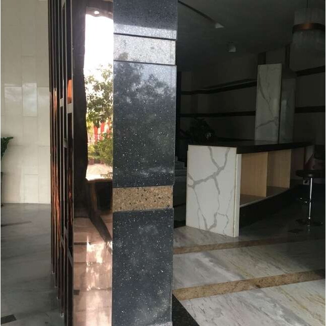 厂家 人造灰色花纹板石英石大板橱柜台面厨房岛台餐桌洗手台板