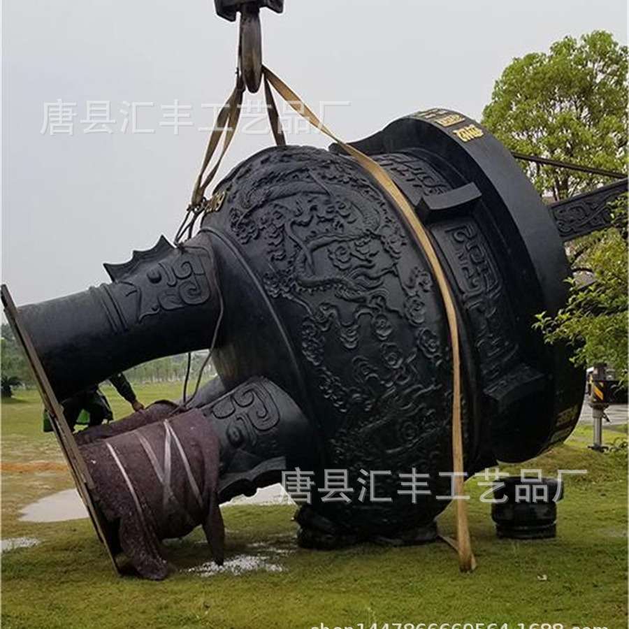 大克鼎制作厂家 纯铜2米四羊方尊铜鼎 铸铜大型鼎盛