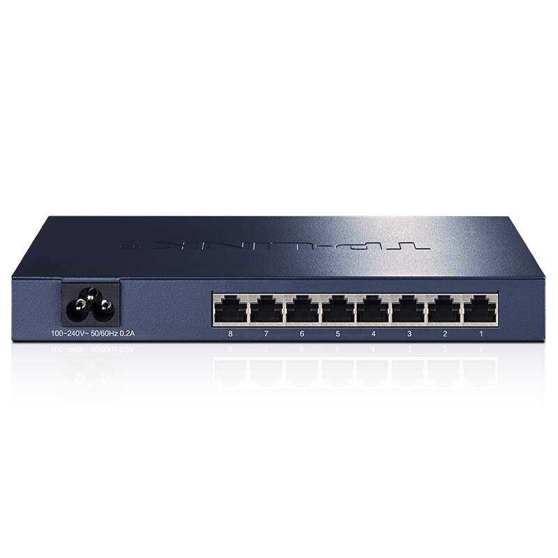 TP-LINK普联TL-SG1008 全千兆以太网交换机 8GE