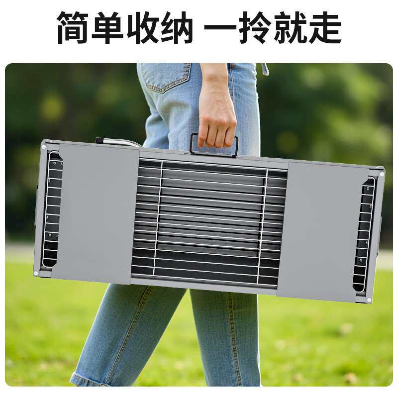 蝶烤香大号烧烤炉户外加厚折叠便携烧烤架烤肉烤串架子全套