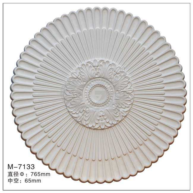 聚氨酯PU线条非石膏GRGPU灯盘装饰天花吊顶弧线软弧形吊顶