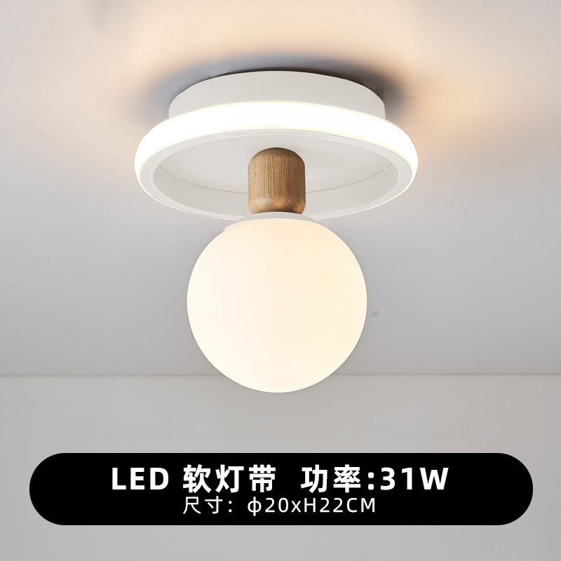 新款亚克力走廊灯具欧式简约创意led小吸顶灯 卧室W门厅玄关过道