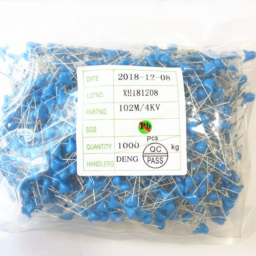 高压瓷片电容4KV102 o1NF 4000V1000P  瓷介电容 电子元器件配单