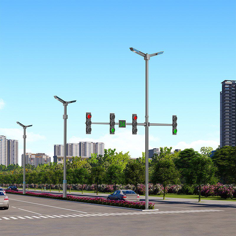 道路综合杆 多杆合一组合杆 监控杆交通标志牌杆 可定 制