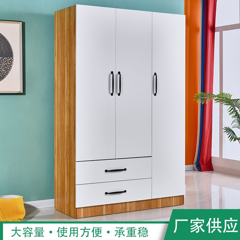 经济型简易二门三门收纳衣柜