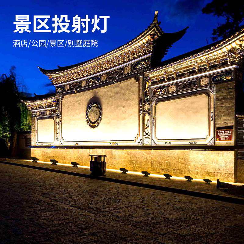 外墙射灯户外防水led投光灯超亮投射灯园林景观亮化射树灯照树灯