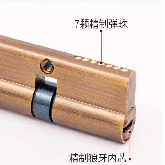 简约复古新中式锌合金室内门锁机械实木门房门锁具 零售