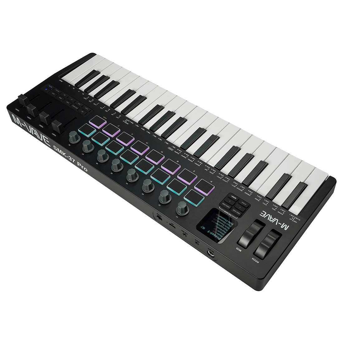 37键MIDI键盘合成器移动便携制作电音编曲键盘控制器可充电打击垫