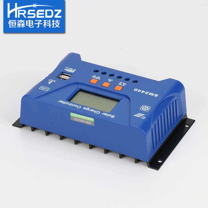 太阳能充放电控制器SM2440-30A 光伏控制器12V 24V自适应
