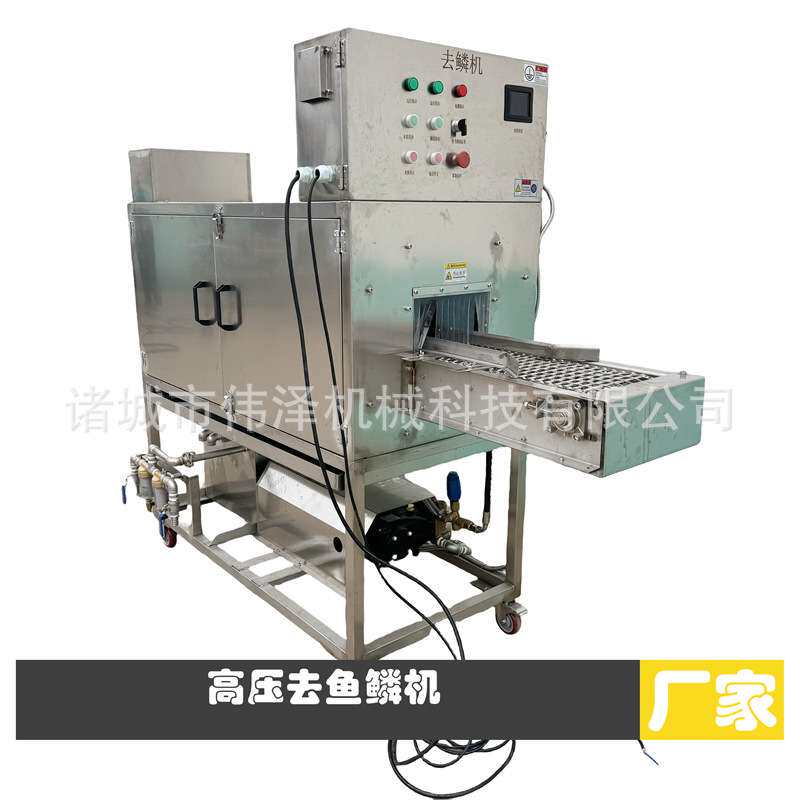 立式去鱼鳞机高压去鳞机鱼加工流水线全自动去鳞机器