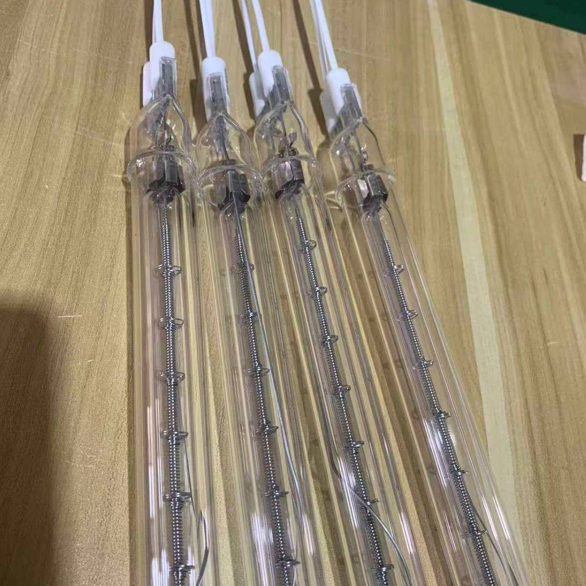 半镀白半镀金双孔加热管卤素加热管吹瓶机加热管红外线卤素加热管