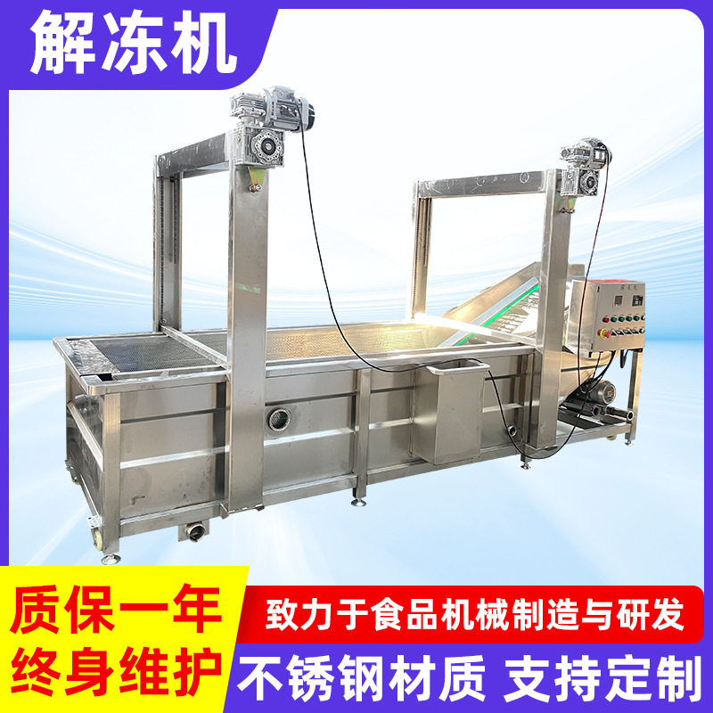 商用流水线解冻清洗机冻肉海产
