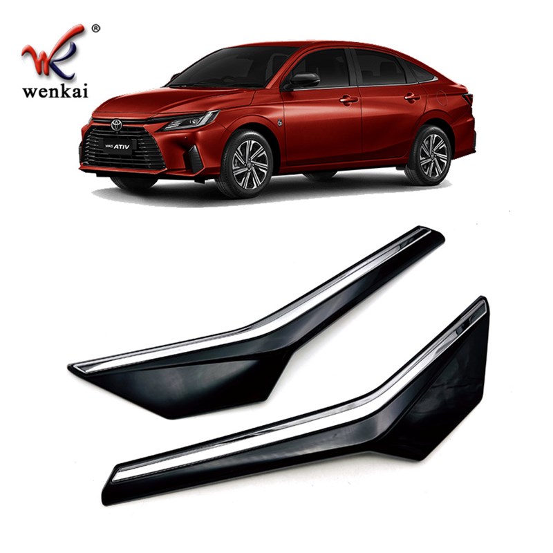 适用于丰田23款Yaris vAtiv改装前保险杠车标专用中网装饰亮条
