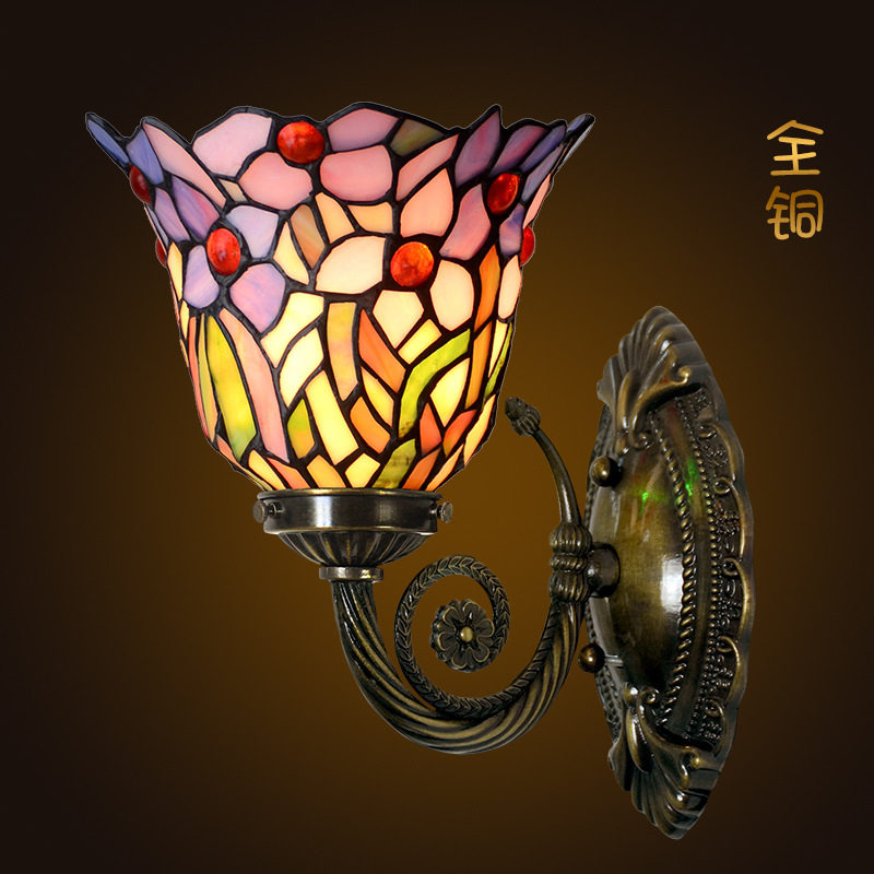 欧式复古帝凡尼全铜壁灯幽园兰香