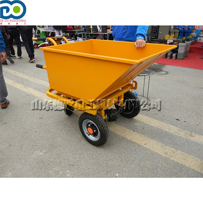 农用工地a建筑灰斗车 小型电动手推车 两轮三轮方斗推货车