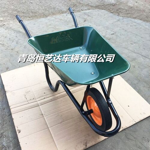 劳动车家用手推车灰斗车工地人力铁斗车建筑车农用W独轮铁斗手推