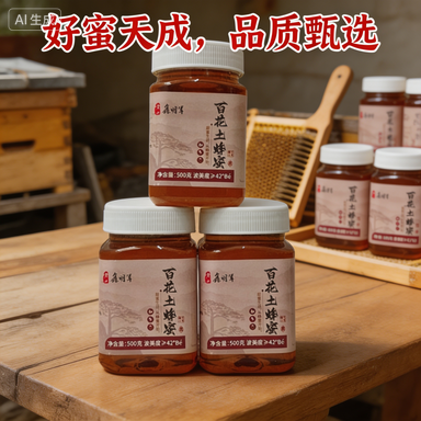 直发食用无添加包装百花蜜农家蜜蜂蜜纯纯天然土安徽深山野桂花纯