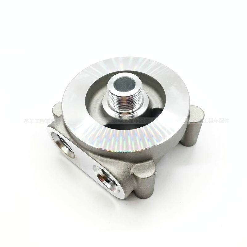挖掘机配件适用小松PC200/220/240-7-8机油格座滤清器机油滤芯座