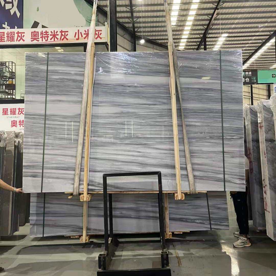 雪花木纹石材厨房台面天然大理石背景窗台板门套窗套加工