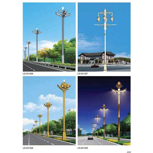 定道路景观灯大型LED市电户外市政工程照明灯八叉九火欧式玉兰灯