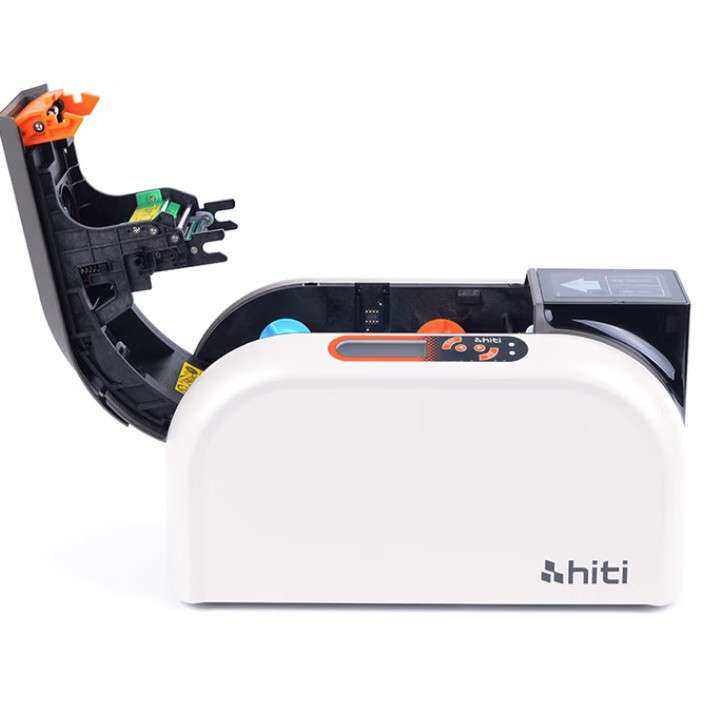 呈妍 hiti CS220e证卡打印机电缆标牌义齿质保卡PVC卡片制卡机