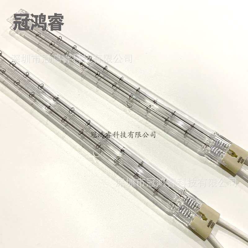 红外线双管透明1.5KW 270MM注塑机烧结炉220VIR加热灯管吹瓶机灯