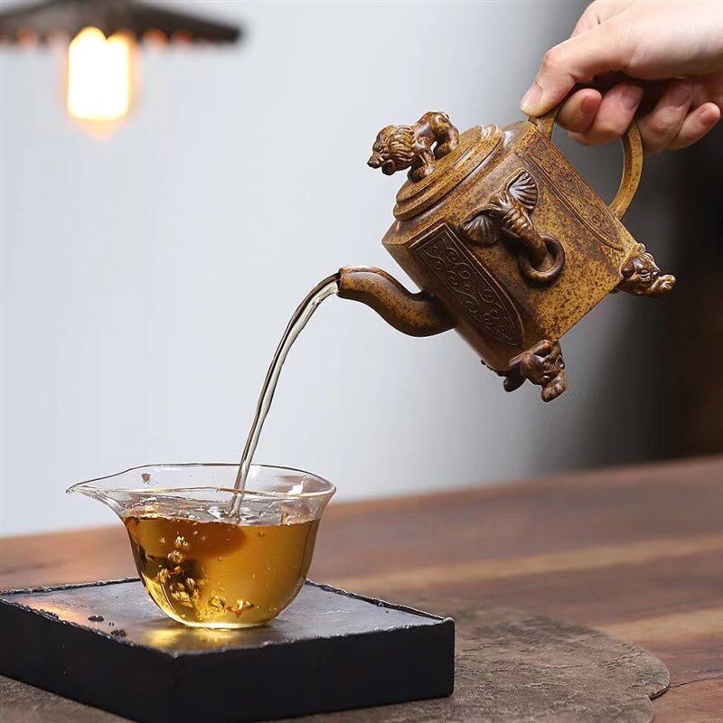 百福笑樱 宜兴紫砂壶原矿段泥高温烧制M精美功夫紫砂茶器直销