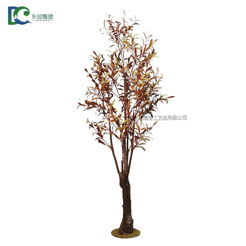 仿真橄榄树 新款家居装饰盆景摆件 仿真树落地展示假绿植盆栽植物