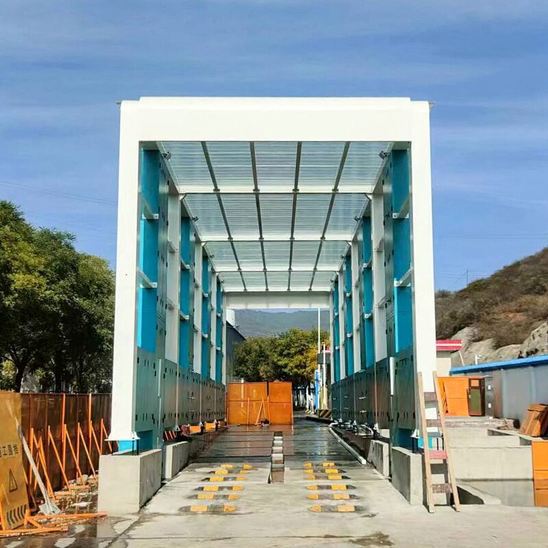 商用大型龙门洗车机 搅拌站钢厂全自动冲洗隧道式高压水洗车装置