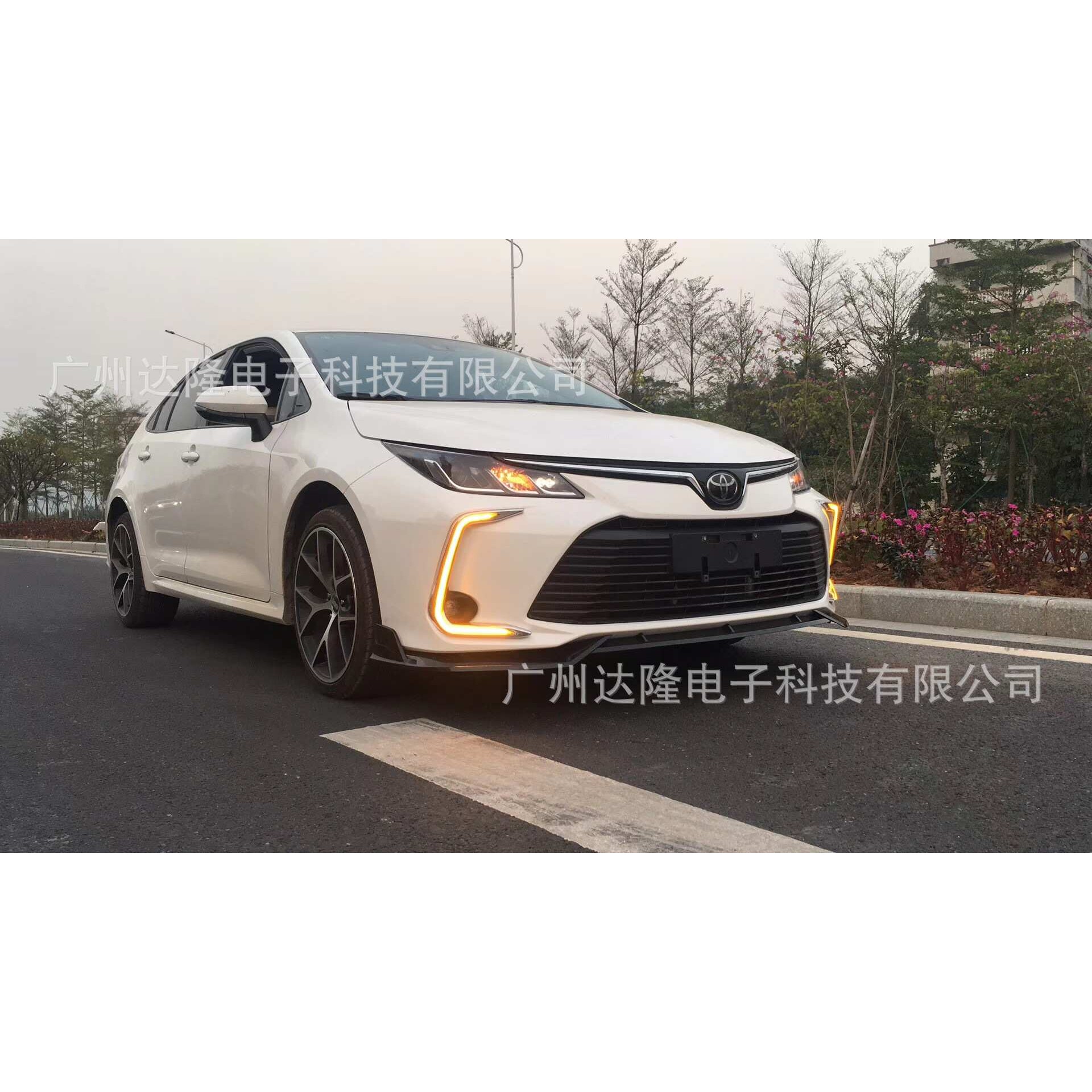 适用于19丰田卡罗拉日行灯 新卡罗拉LED日间行车灯改装前雾灯转向