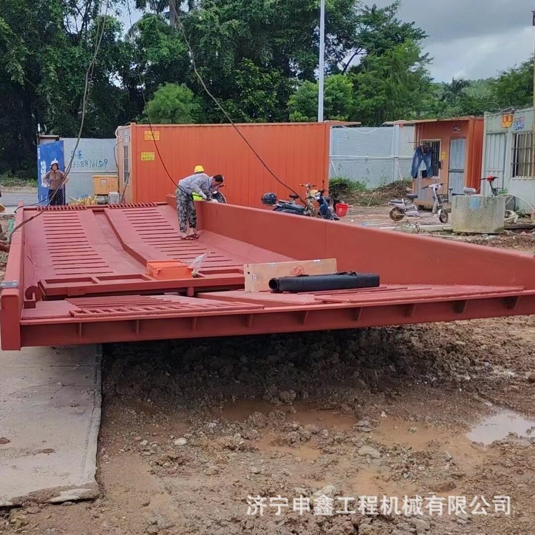 免基础工地移动洗车槽整套带喷水冲洗成品车辆污泥过水洗车机平台