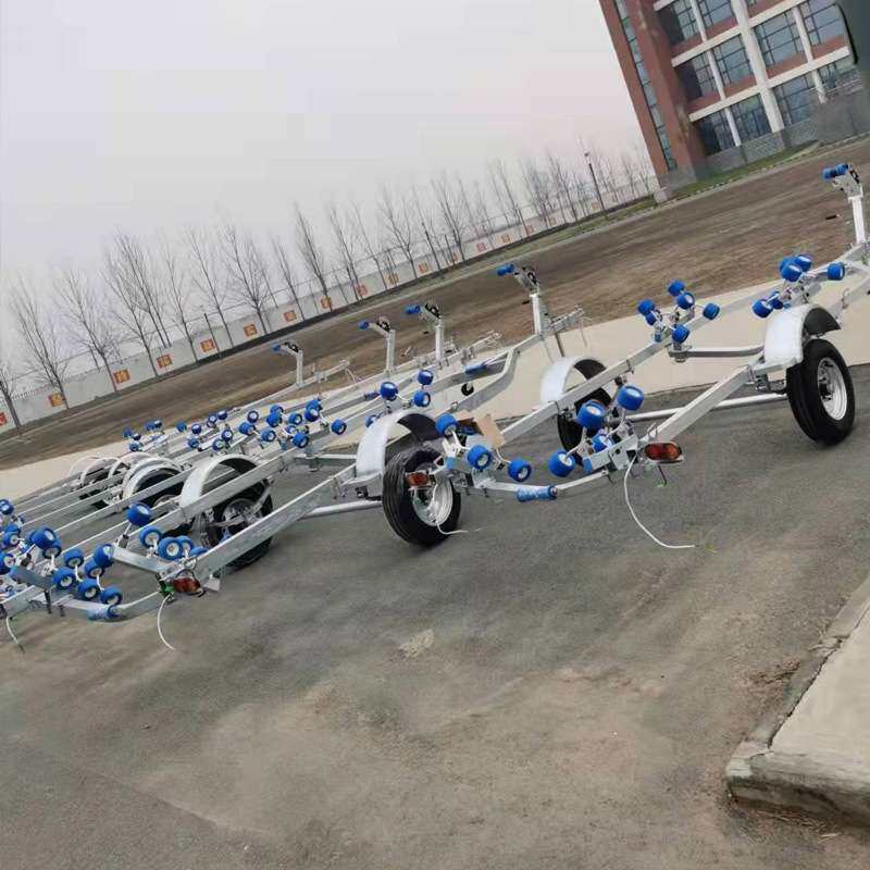 银涵船用拖车小型舟艇运输车厂家冲锋舟拖车架游艇拖车船拖车